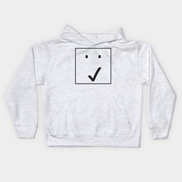 Check face - Tick face 01-A/BL/Tr. Kids Hoodie by ezunique